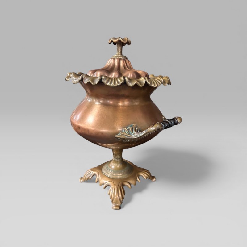 Antique Victorian Copper Samovar - Image 4